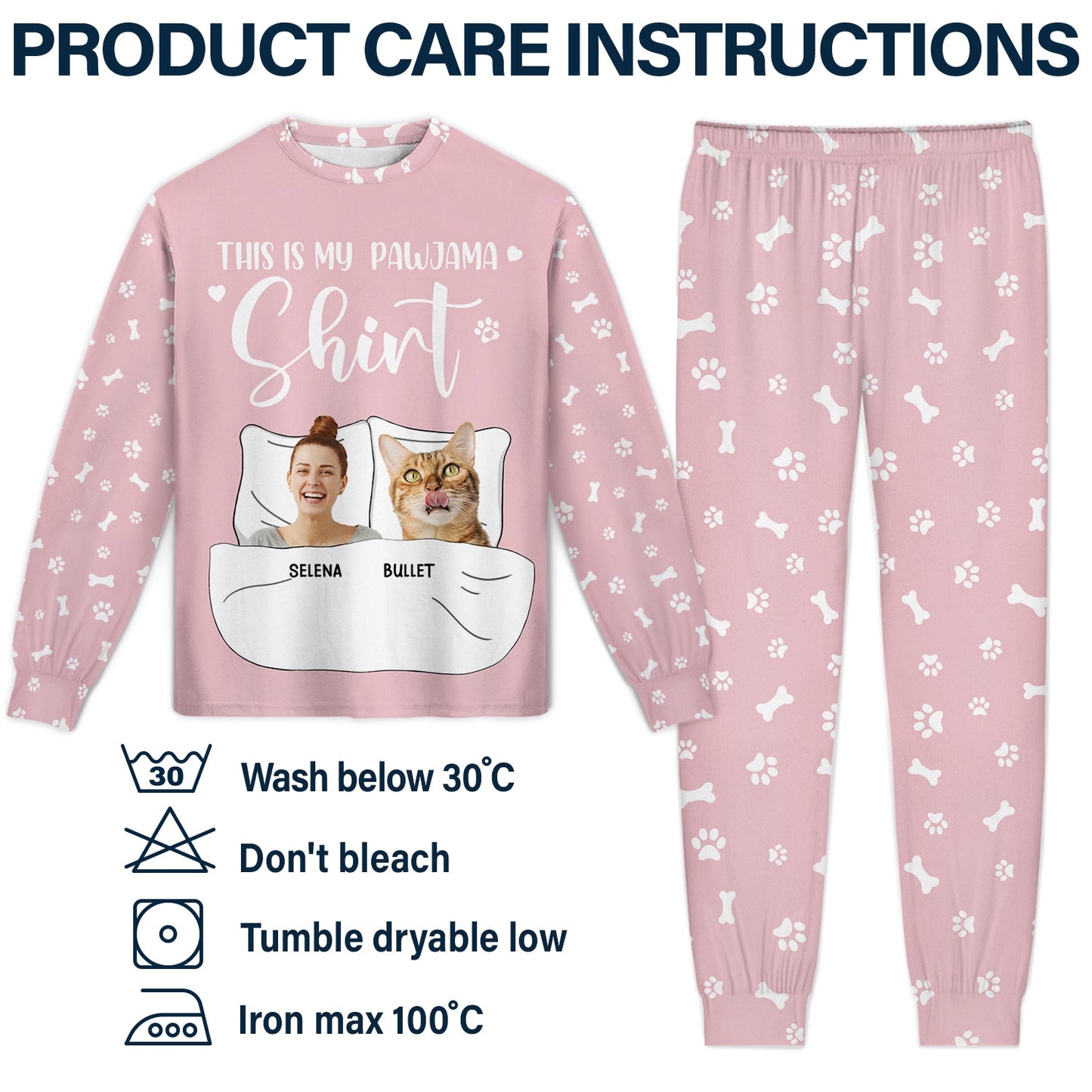 Custom Photo Dog Cat The Real Snuggle - Gift For Pet Lovers - Personalized Unisex Pajamas Set